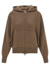 Agnona Zipped Hooded Sweater