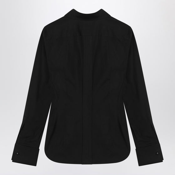 Max Mara Black cotton shirt with logo