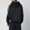 adidas Y-3 Black convertible sweatshirt with pinstripe pattern
