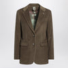 Max Mara Khaki ribbed jacket