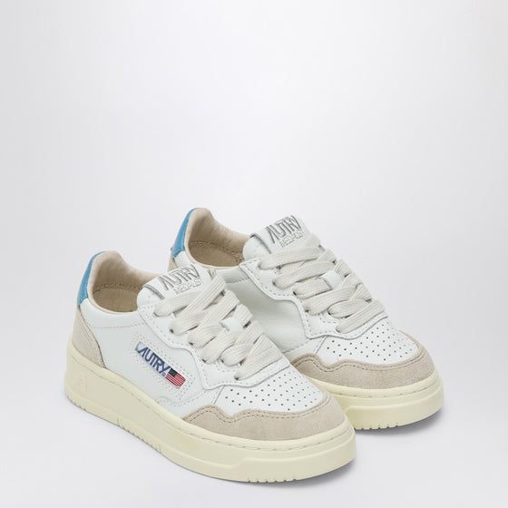 AUTRY Medalist white/light blue trainer