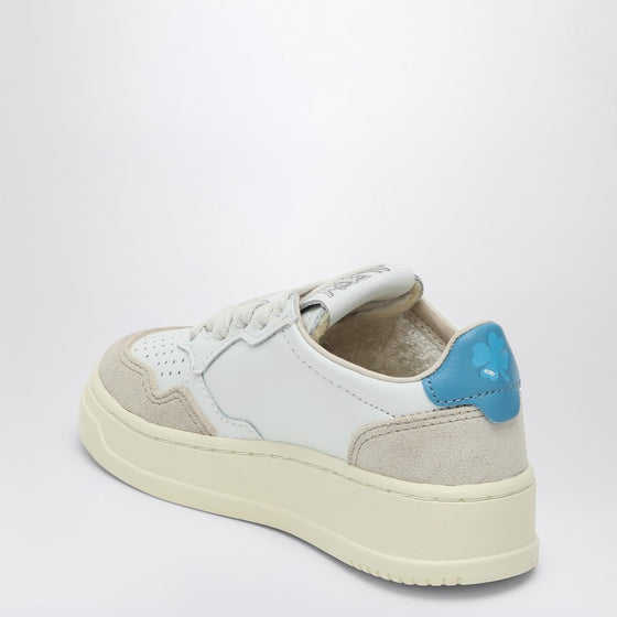 AUTRY Medalist white/light blue trainer