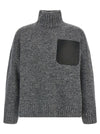 J.w.anderson Leather Patch Pocket Sweater