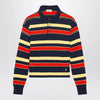 J.W. Anderson JW Anderson Navy striped cotton-blend polo shirt
