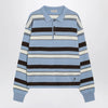 J.W. Anderson JW Anderson Light blue striped cotton-blend polo