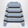 J.W. Anderson JW Anderson Light blue striped cotton-blend polo