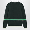 J.W. Anderson JW Anderson Dark green cotton sweater with sheep embroidery