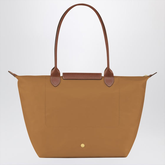 Longchamp Chamois coloured Le Pliage Original L bag
