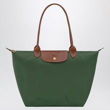  Longchamp Green Le Pliage Original L bag