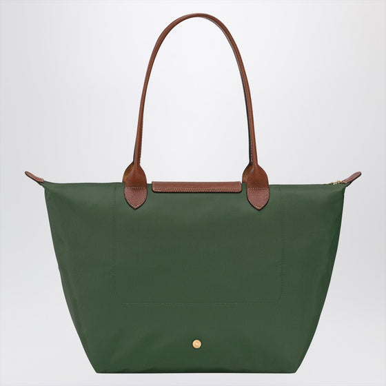 Longchamp Green Le Pliage Original L bag