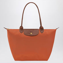  Longchamp Brick-coloured Le Pliage Original L bag