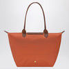 Longchamp Brick-coloured Le Pliage Original L bag