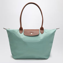  Longchamp Celadon coloured Le Pliage Original L bag