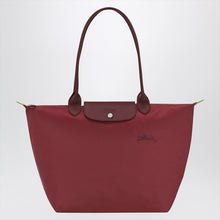  Longchamp Pomegranate-coloured L Le Pliage Green bag