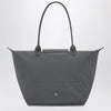 Longchamp Anthracite grey shopping bag L Le Pliage One