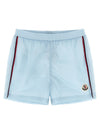 Moncler Enfant Tricolor Piping Swimsuit