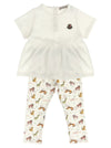 Moncler Enfant Animal Print T-shirt + Leggings Set