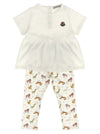 Moncler Enfant Animal Print T-shirt + Leggings Set