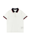 Moncler Enfant Tricolor Polo Shirt