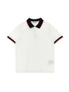 Moncler Enfant Tricolor Polo Shirt