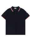 Moncler Enfant Tricolor Polo Shirt