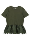 Moncler Enfant Floral Embroidery T-shirt