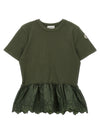 Moncler Enfant Floral Embroidery T-shirt