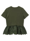 Moncler Enfant Floral Embroidery T-shirt
