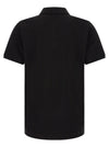 Moncler Leather Logo Patch Polo Shirt