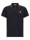 Moncler Tricolor Trim Polo Shirt