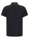 Moncler Tricolor Trim Polo Shirt