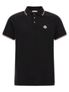 Moncler Tricolor Trim Polo Shirt