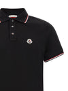 Moncler Tricolor Trim Polo Shirt