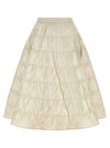 Moncler White Padded Skirt