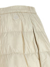 Moncler White Padded Skirt