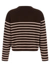 Moncler Striped Sweater With Embroidery