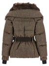 Moncler Grenoble Gelise Brown Down Jacket