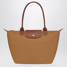  Longchamp Fawn-coloured Le Pliage Original M bag