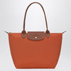 Longchamp Brick-coloured Le Pliage Original M bag