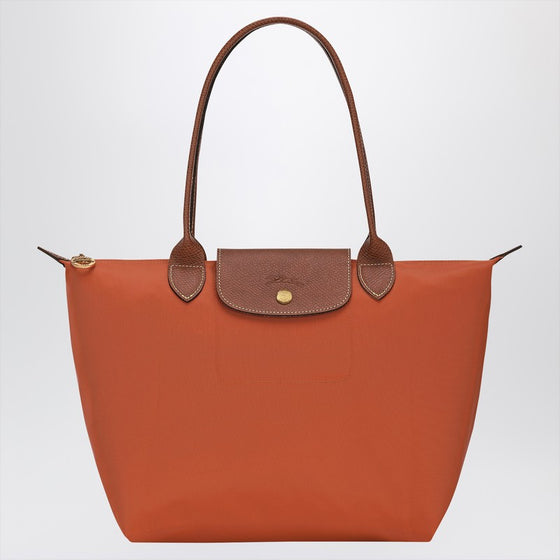 Longchamp Brick-coloured Le Pliage Original M bag