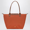 Longchamp Brick-coloured Le Pliage Original M bag