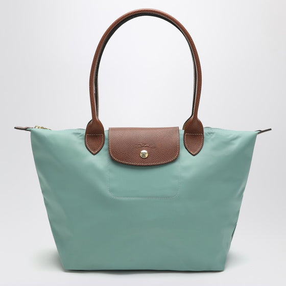 Longchamp Celadon coloured Le Pliage Original M bag