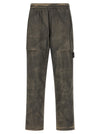 Stone Island Printed Pants With Logo Badge