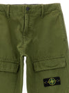Stone Island Junior Canvas Cargo Pants