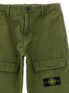 Stone Island Junior Canvas Cargo Pants