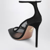 Aquazzura Love Affair 85 pumps in black suede and mesh