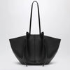 Yuzefi Large Mochi Bag in Black Pebble-Grained Leather