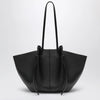 Yuzefi Large Mochi Bag in Black Pebble-Grained Leather
