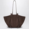 Yuzefi Large Mochi Bag in Nutmeg Suede Leather