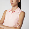 FLORE FLORE Pink Sleeveless Lauren Cotton Polo Dress